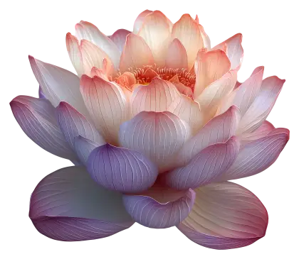 Gradient Lotus Flower with Delicate Petals