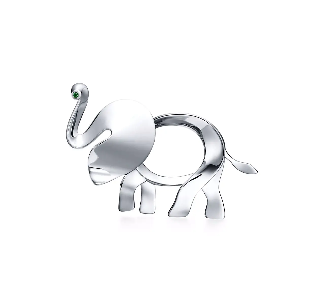 Silver Elephant Figurine