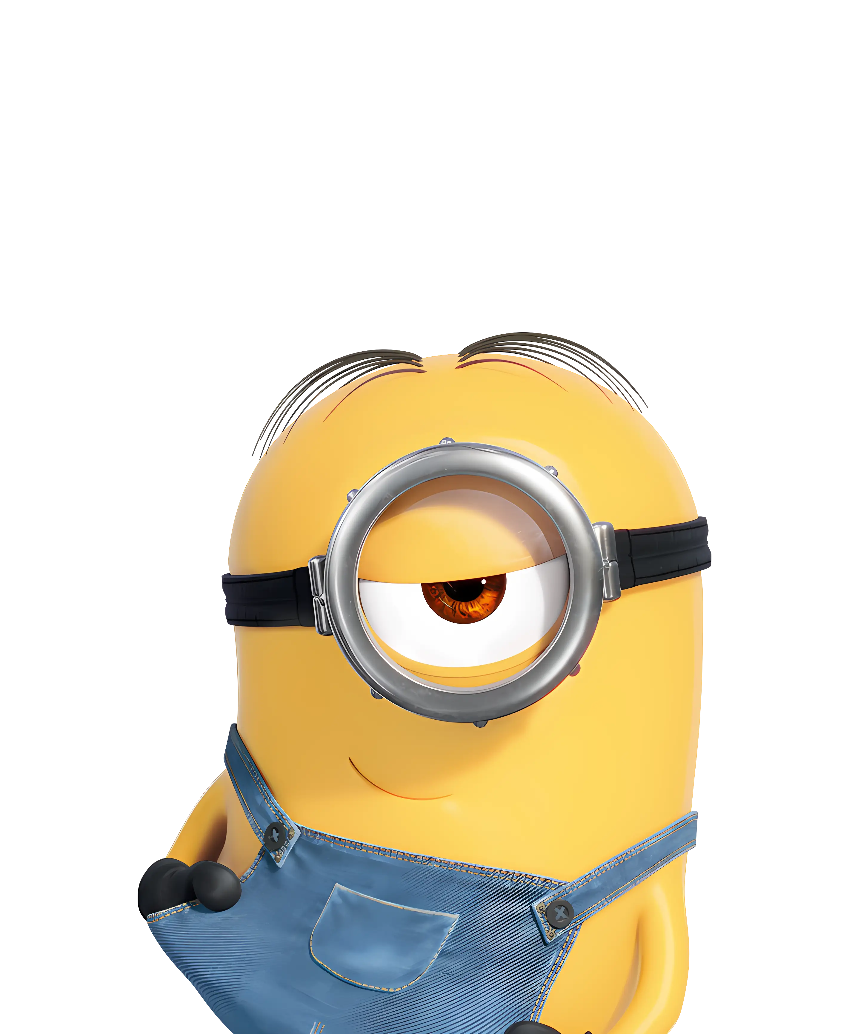 Playful Animated Yellow Character with One Eye