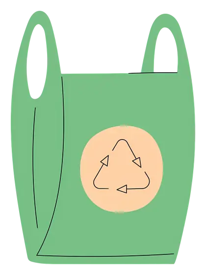 Eco-friendly Green Recycling Bag