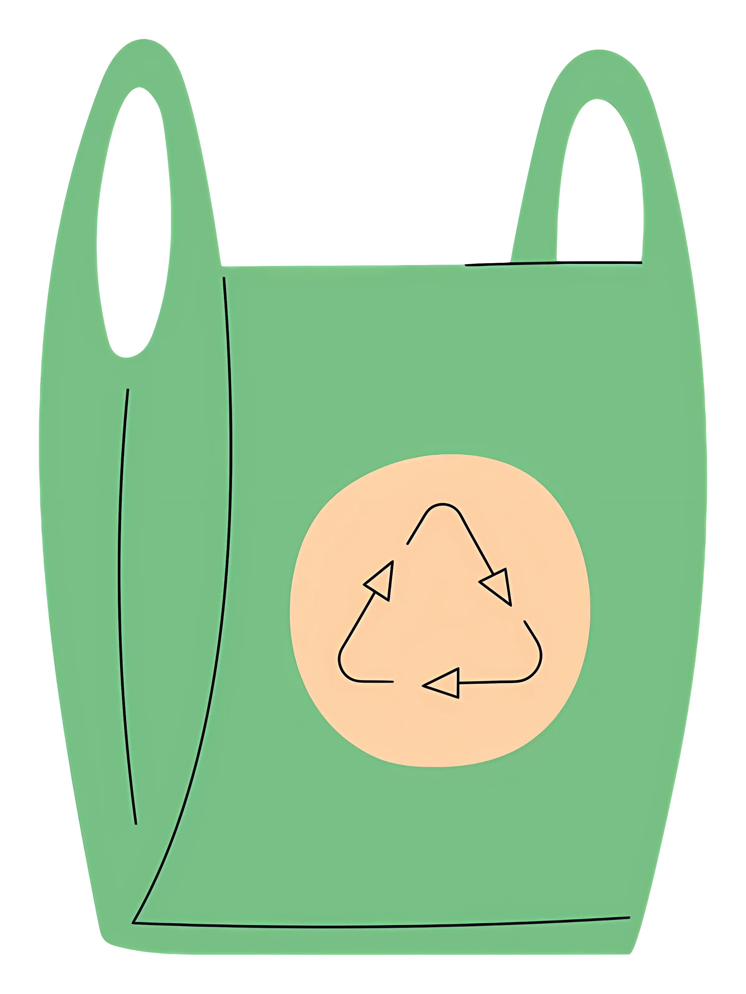 Eco-friendly Green Recycling Bag