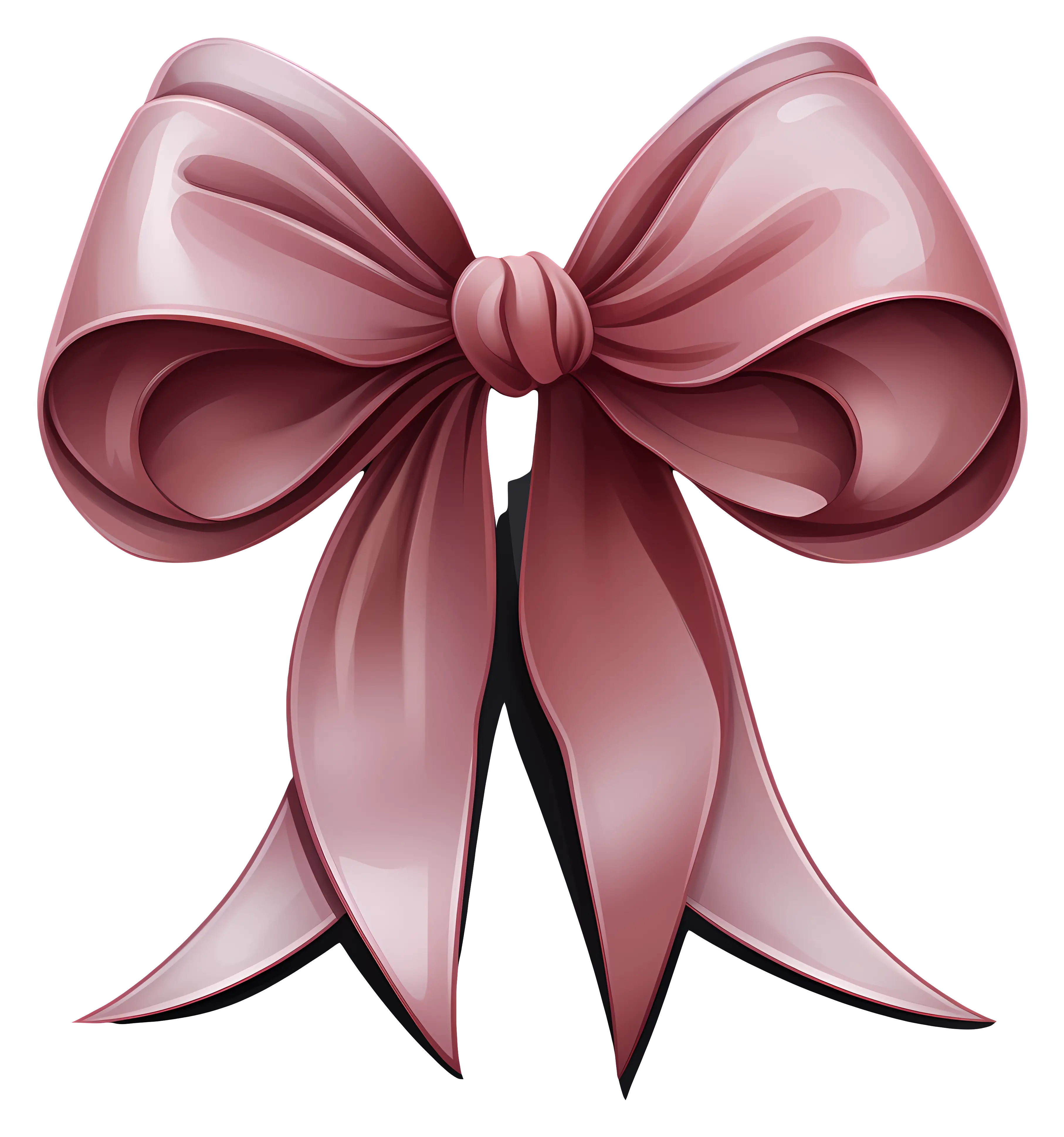 Elegant Pink Bow Ribbon Decoration