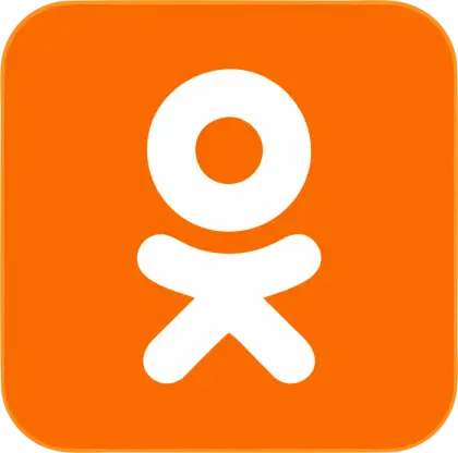Orange Logo with Stylized Human Figure