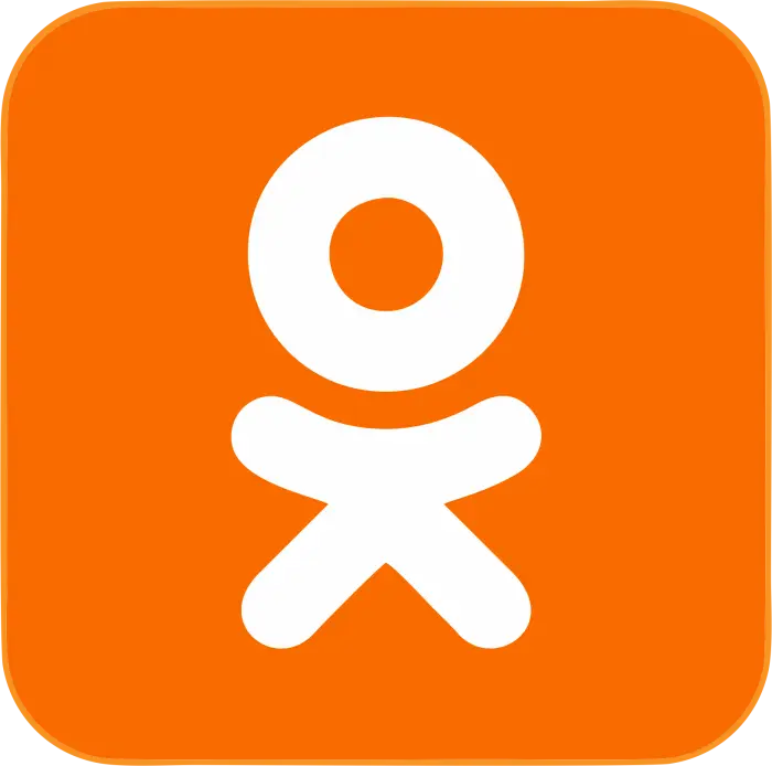 Orange Logo with Stylized Human Figure