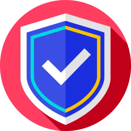 Blue Shield Icon Representing Security Protection
