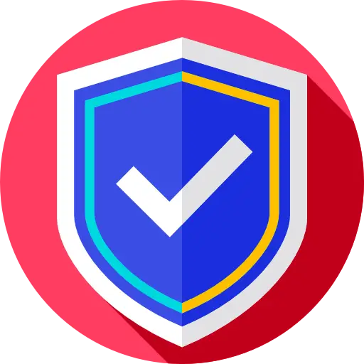 Blue Shield Icon Representing Security Protection