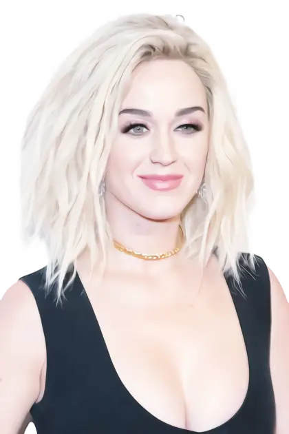 Blonde Woman in Black Dress