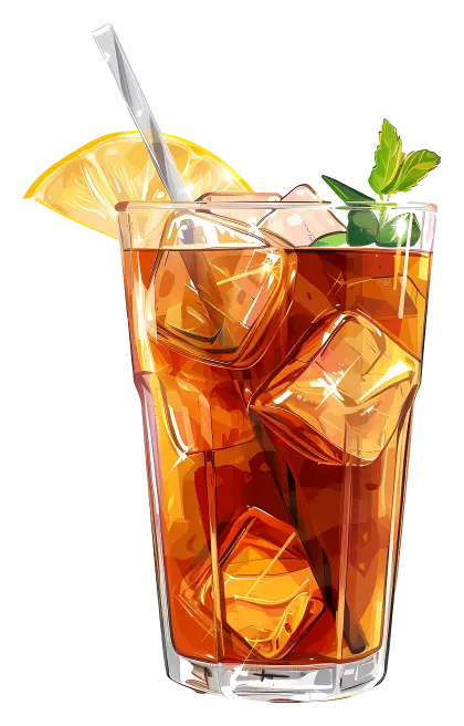 Iced Tea with Lemon and Mint