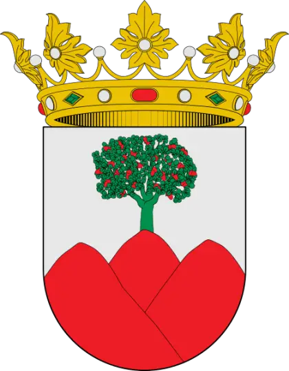 Crown and Shield Emblem with Tree Motif