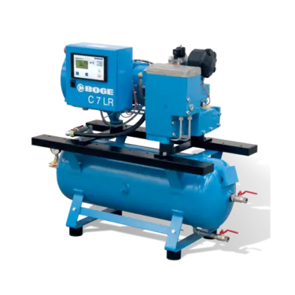 Industrial Blue Air Compressor Machine