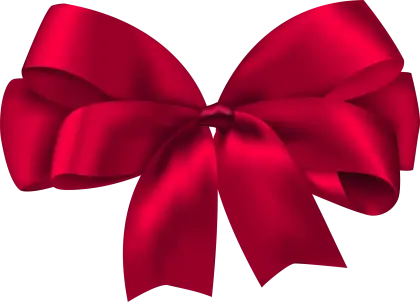 Bright Red Decorative Bow