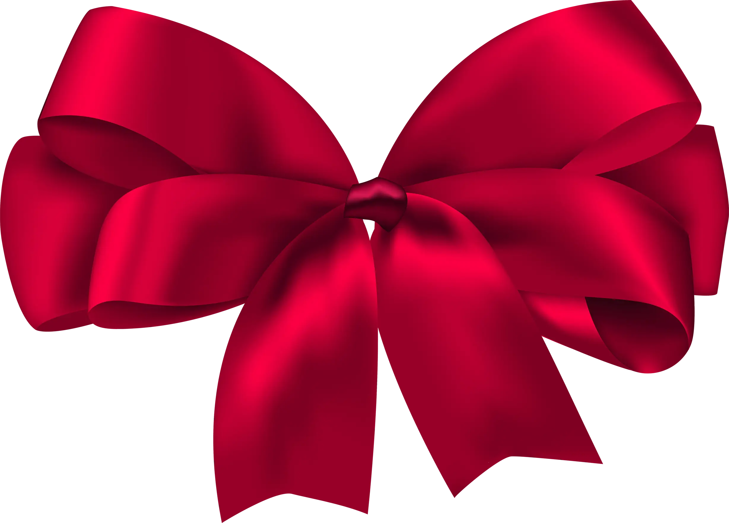 Bright Red Decorative Bow