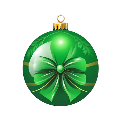 Elegant Green Christmas Ornament
