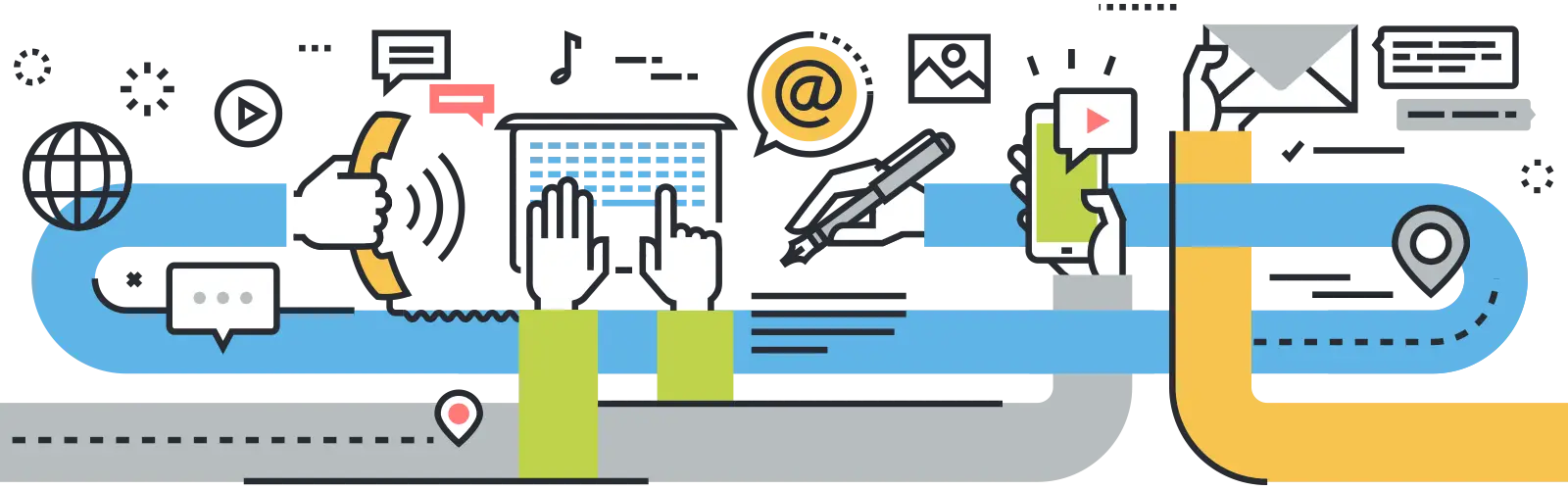 Digital Communication Icons