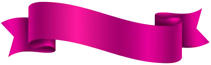 Vibrant Pink Ribbon Banner Illustration