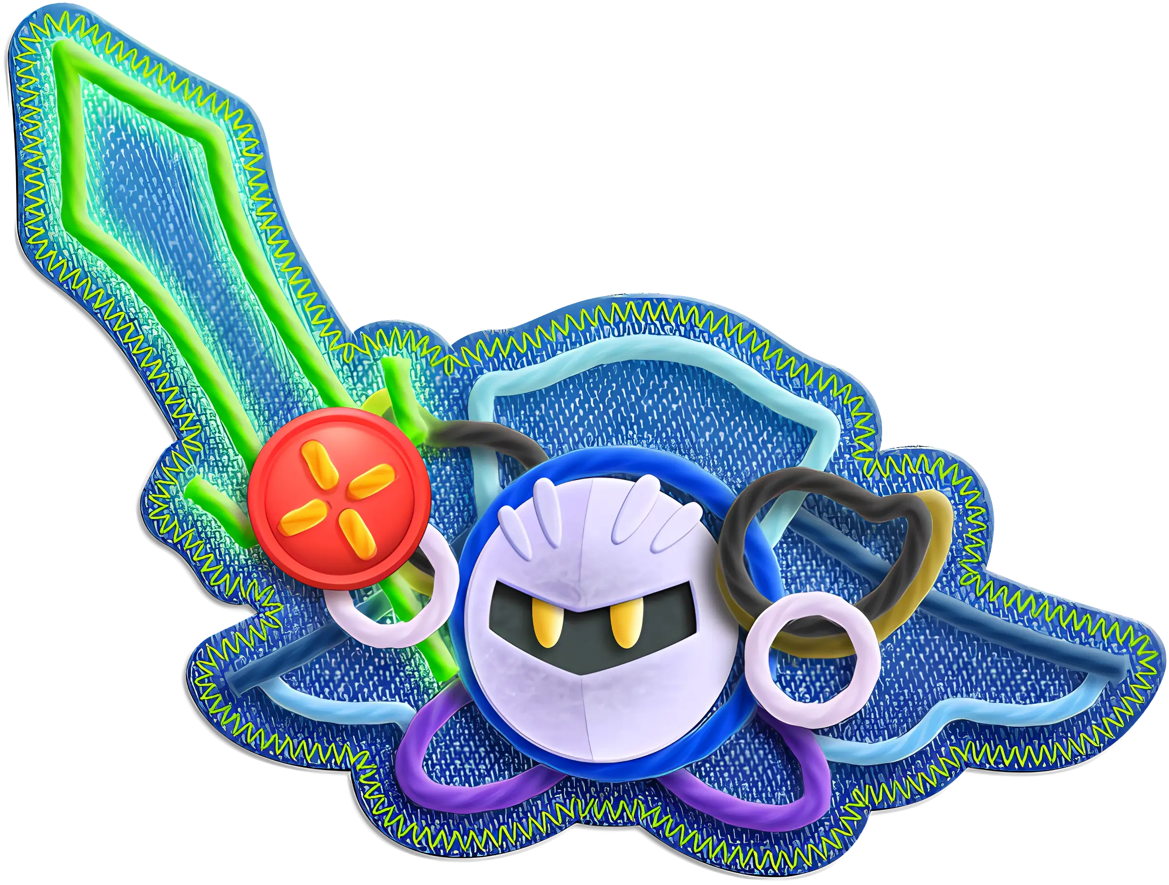 Animated Character with Glowing Sword