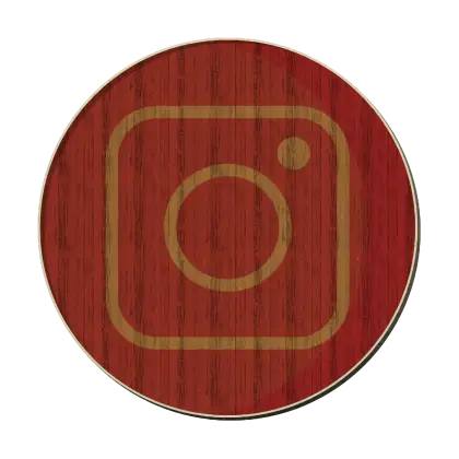 Wooden Instagram Logo Icon