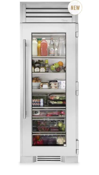 Modern Refrigerator with Food