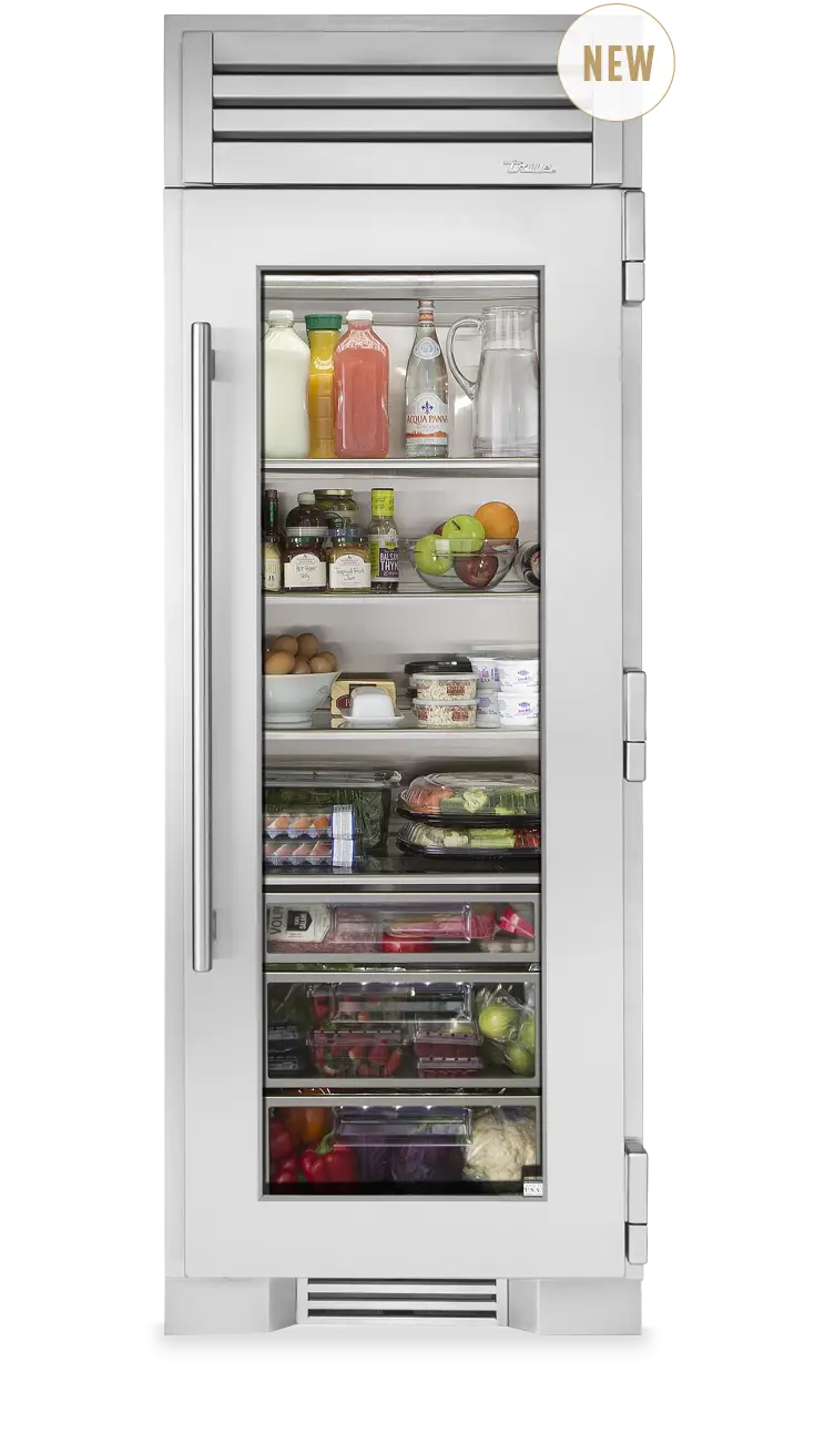 Modern Refrigerator with Food