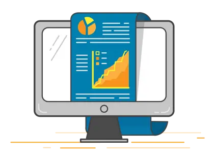 Computer Screen Displaying Analytics Graphs