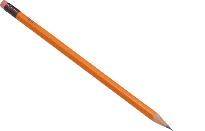Sharp Yellow Pencil with Eraser