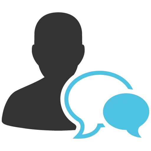 User Icon with Chat Bubble