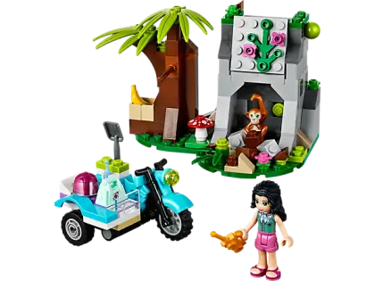 Jungle-Themed Toy Set with Figure and Scooter