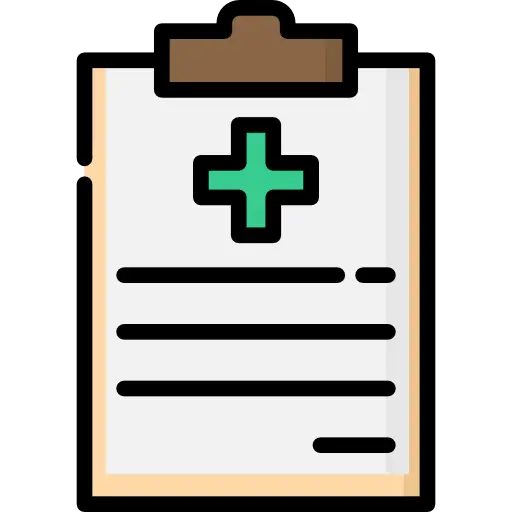 Medical Clipboard Illustration with Green Cross