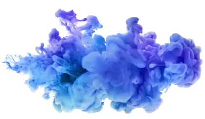 Blue and Purple Ink Cloud Design
