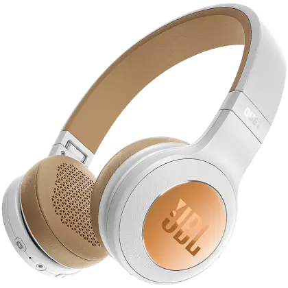 White and Gold JBL Headphones