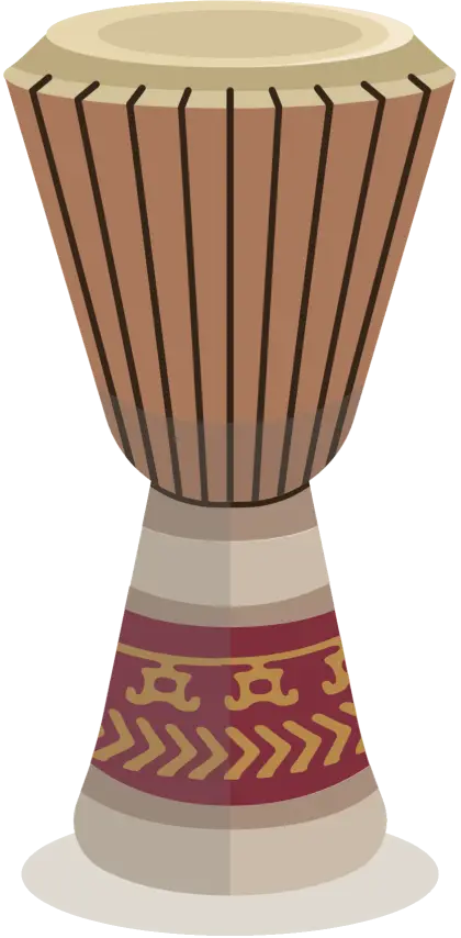 Djembe Drum Musical Instrument Illustration