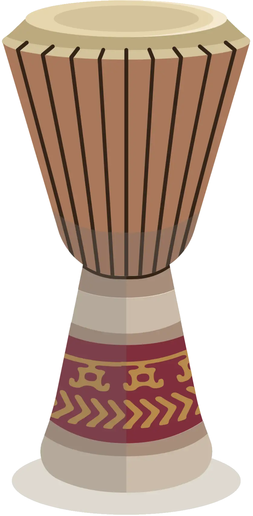 Djembe Drum Musical Instrument Illustration