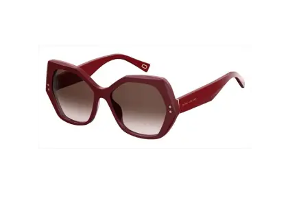 Chic Red Geometric Style Sunglasses