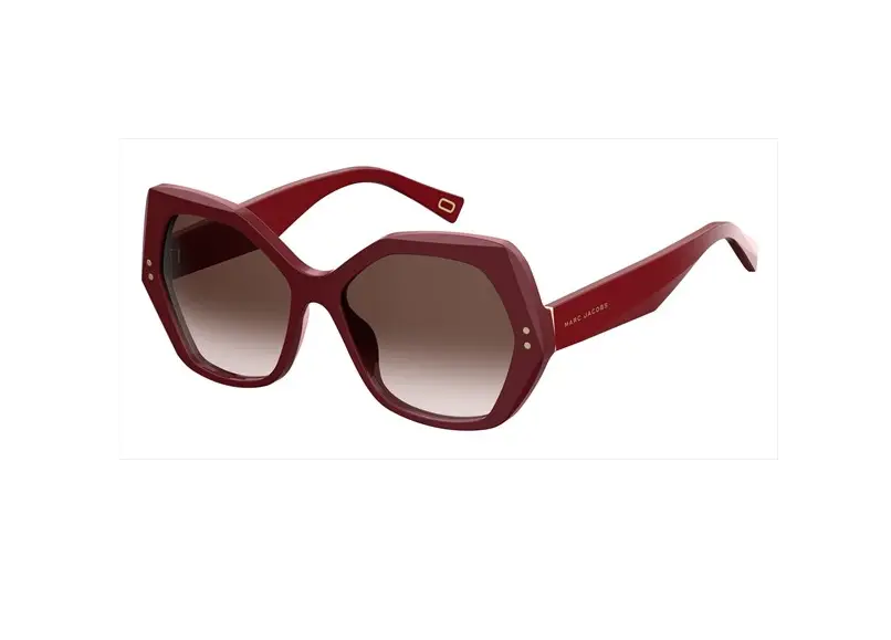 Chic Red Geometric Style Sunglasses