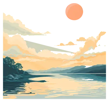 Serene Sunset Landscape