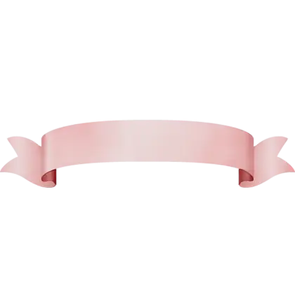 Pink Ribbon Banner Decoration