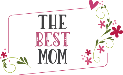 The Best Mom with Floral Decorations