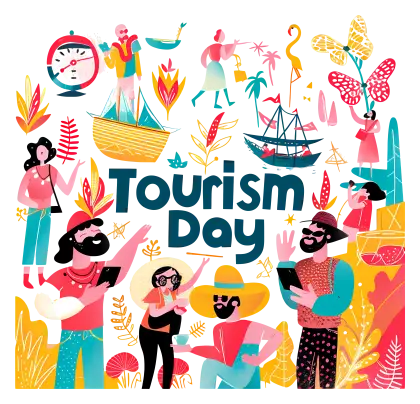 Tourism Day Celebration Illustration