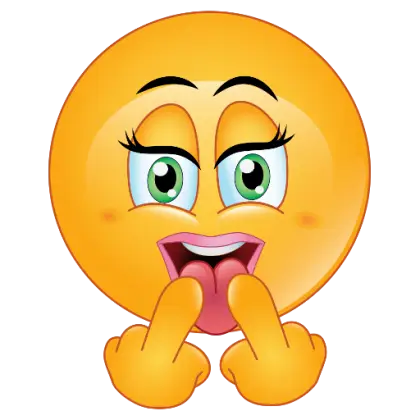 Playful Emoji with Cheeky Expression