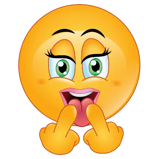 Playful Emoji with Cheeky Expression