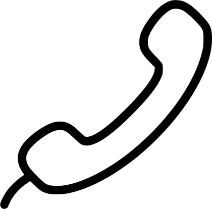 Black Phone Receiver Icon
