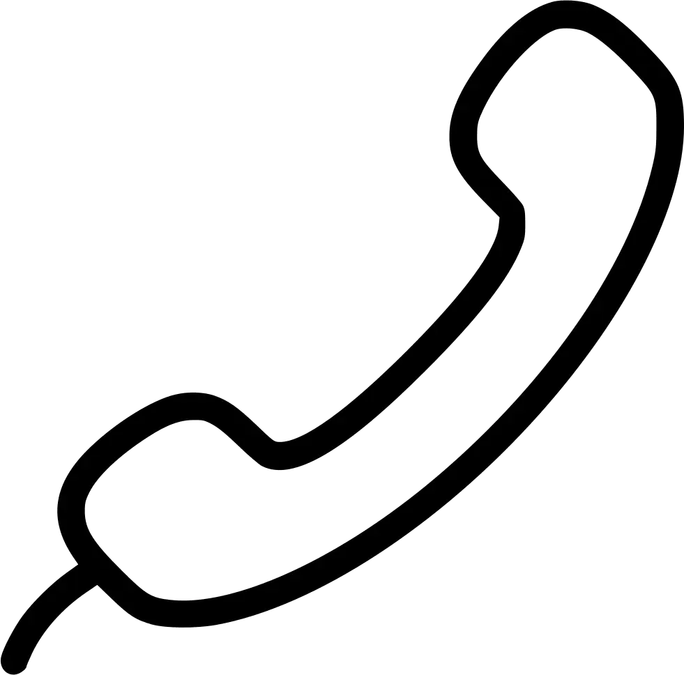 Black Phone Receiver Icon