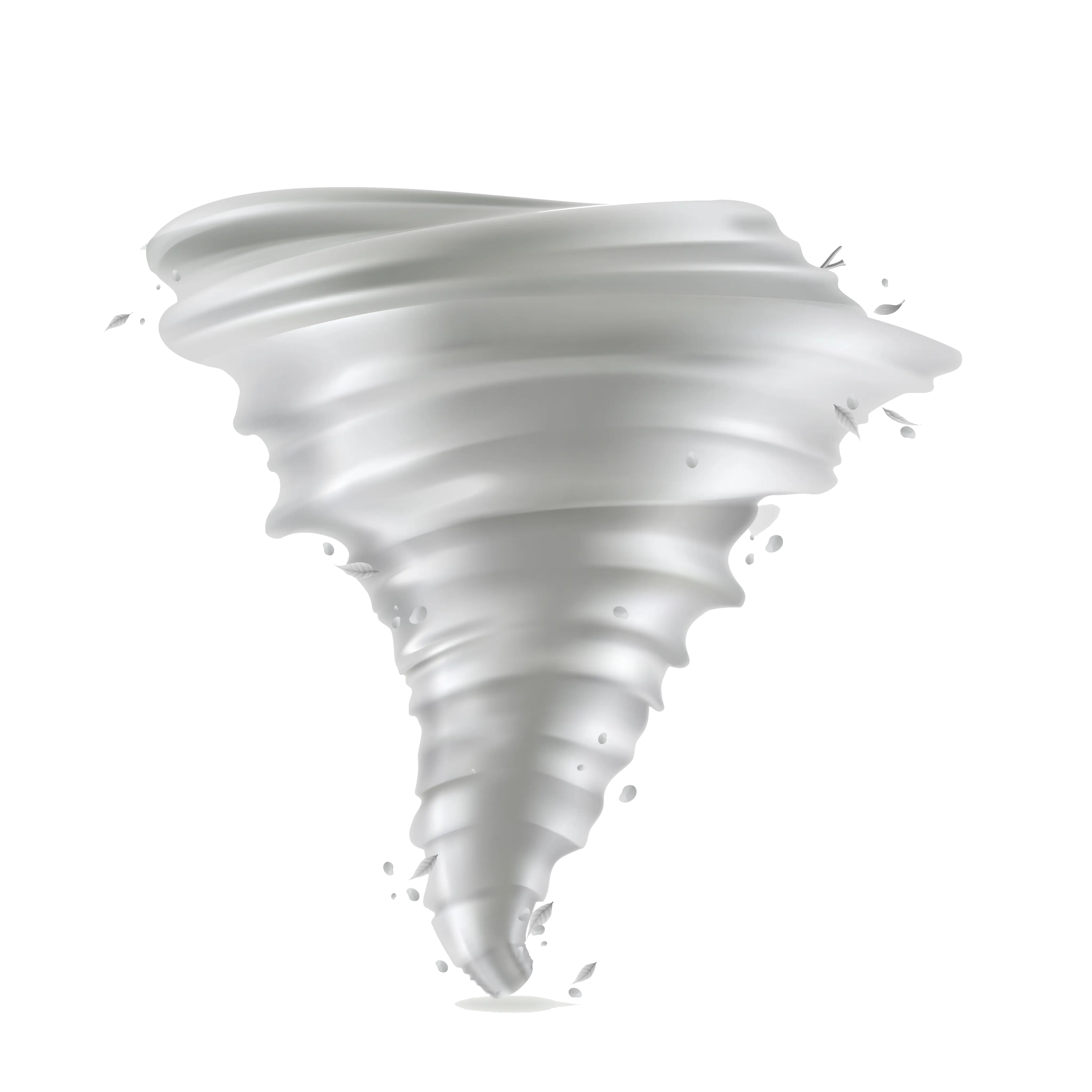 Tornado Icon in Abstract Design