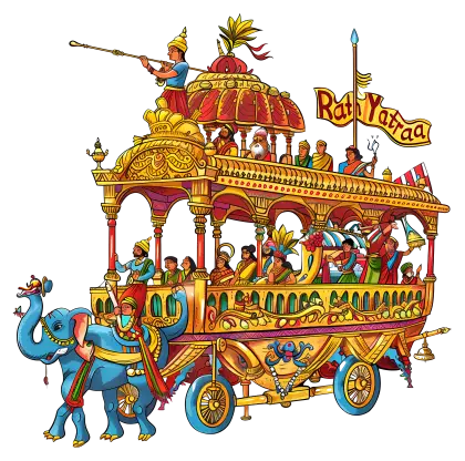 Rath Yatra Festival Illustration