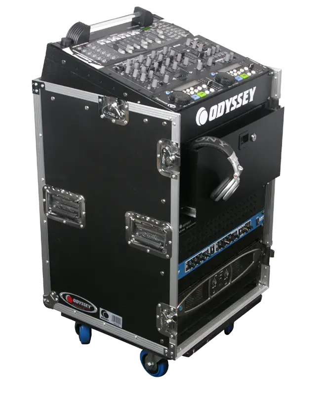 Professional Audio Equipment with Mixer and Headphones
