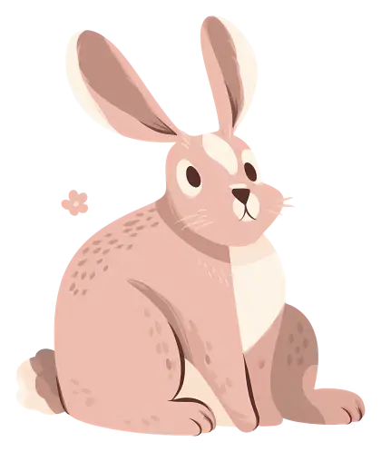 Running Rabbit Illustration