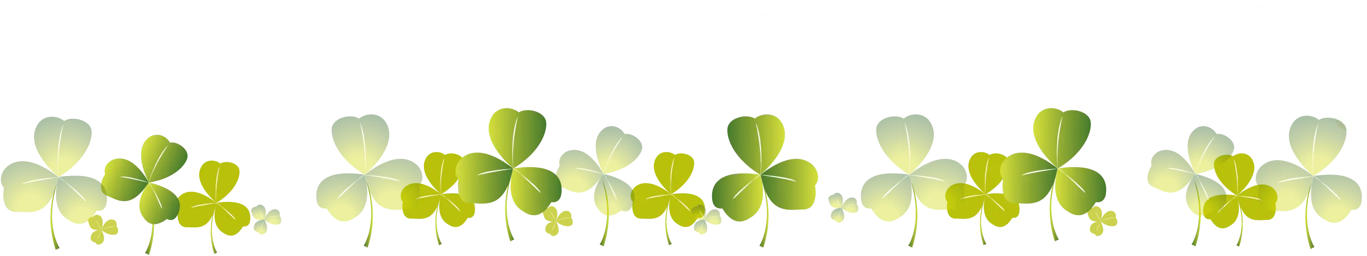 Green Clover Leaves