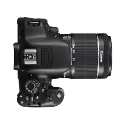 Black DSLR Camera with Lens
