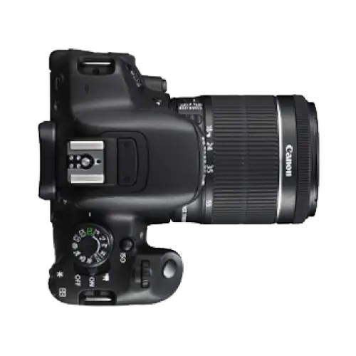 Black DSLR Camera with Lens