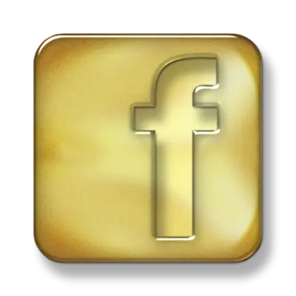Golden Facebook Icon